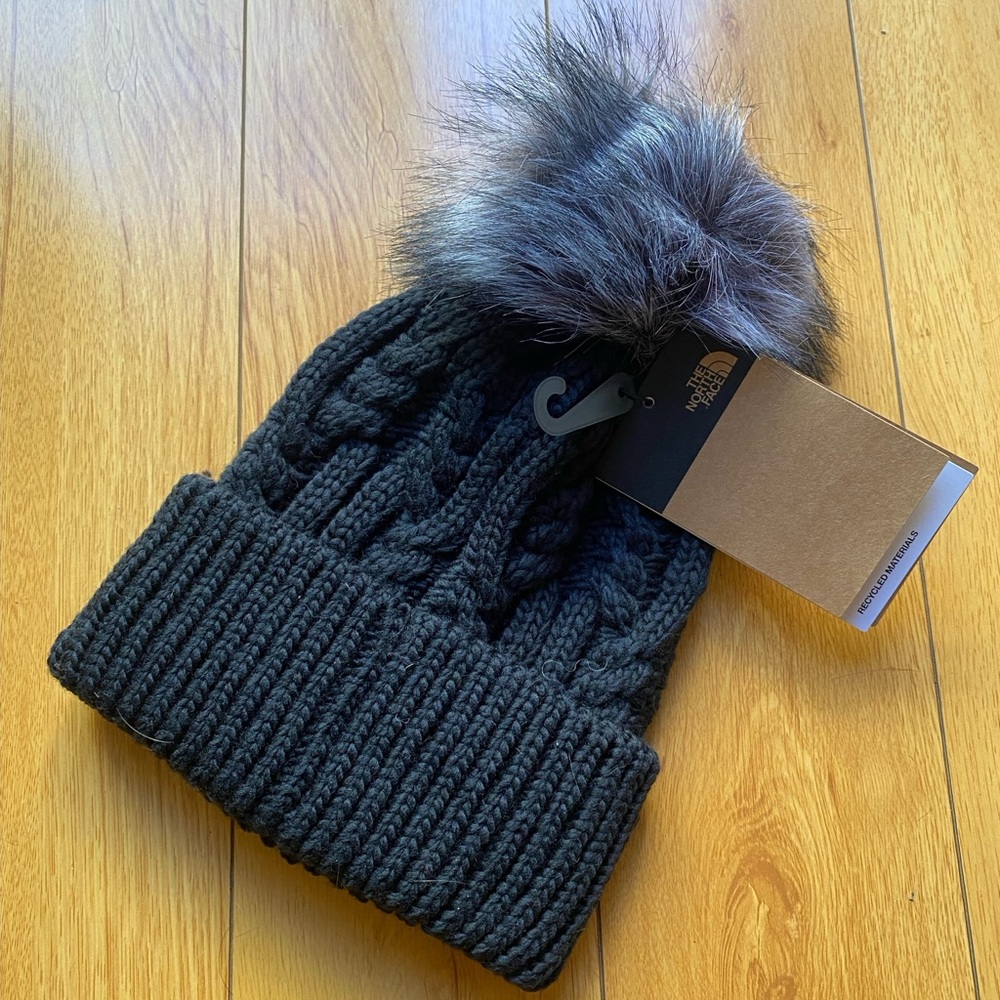 The North Face Black Pom Beanie